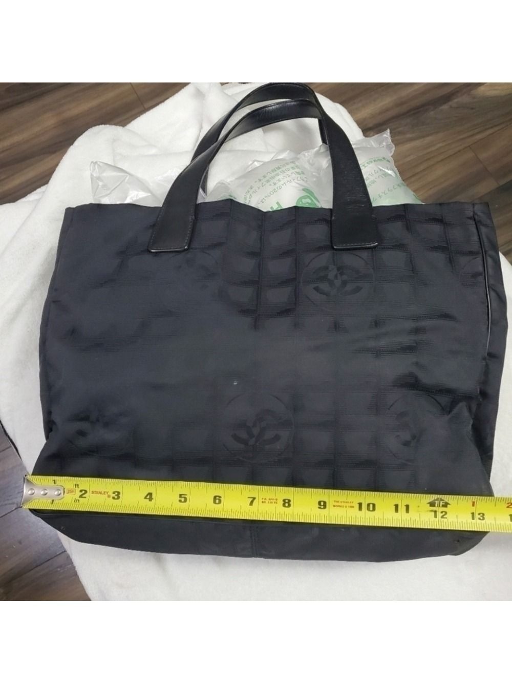 Chanel New Travel Line Tote Bag Small Medium Black